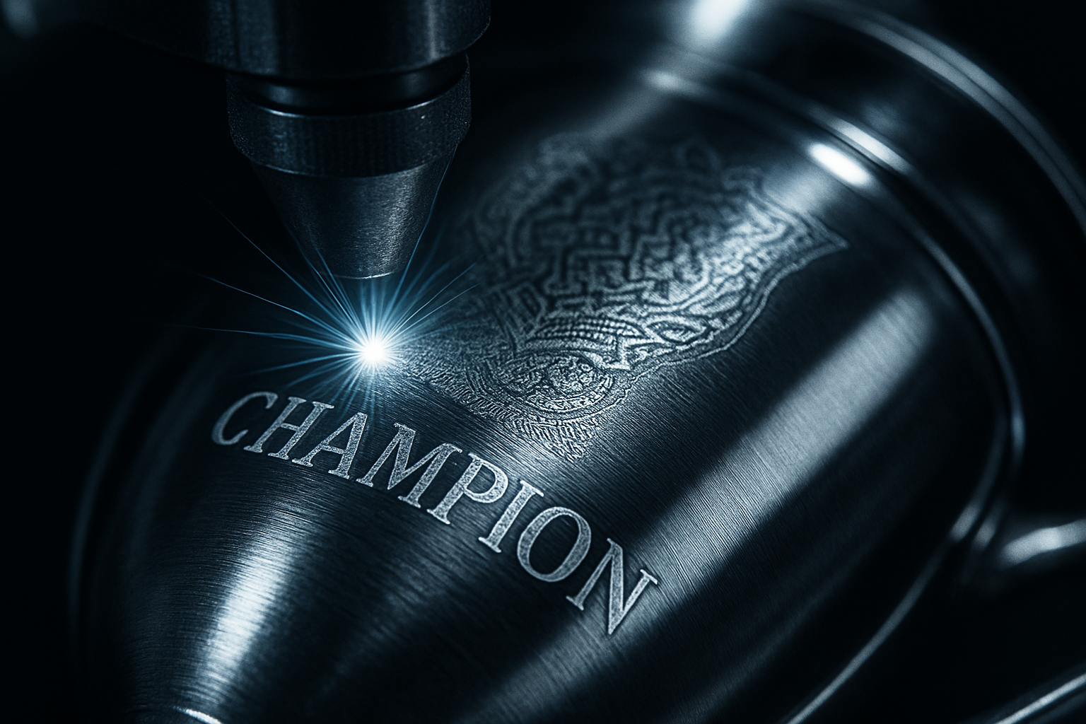Fiber laser engraving